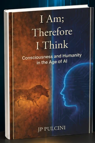 Cover of I am; therefore I think: Consciousness and Humanity in the Age of AI by JP Pulcini